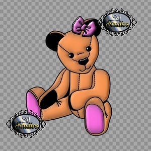 Design Element: transparent teddy clipart sublimation design element, transparent png file download SYIdesigns cricut print and cut