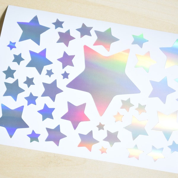 Holographic Stars - Etsy