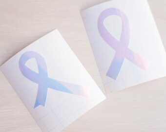 Awareness Ribbon | Support |  Kawaii and Cute Decal for Laptop, Tablet, Switch, Phone, Journaling, and more!