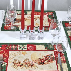 SANTA SLEIGH 2 PLACEMAT SET