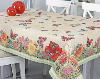 Butterfly Tapestry Tablecloth: Rustic Home Decor