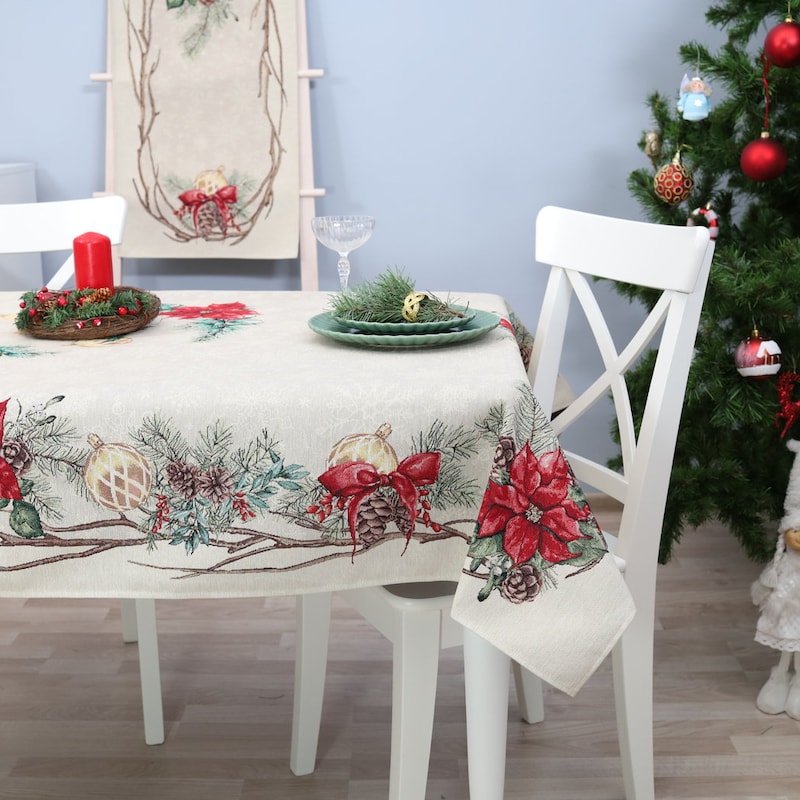 Christmas Tablecloth - Etsy