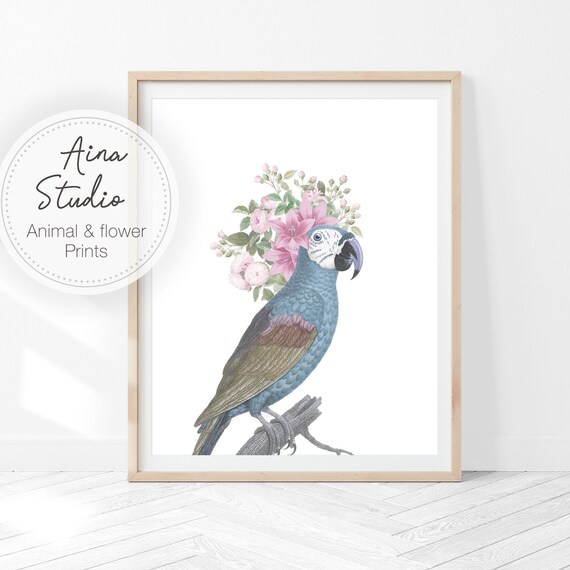 Bird print printable bird art Printable Wall Art Digital | Etsy