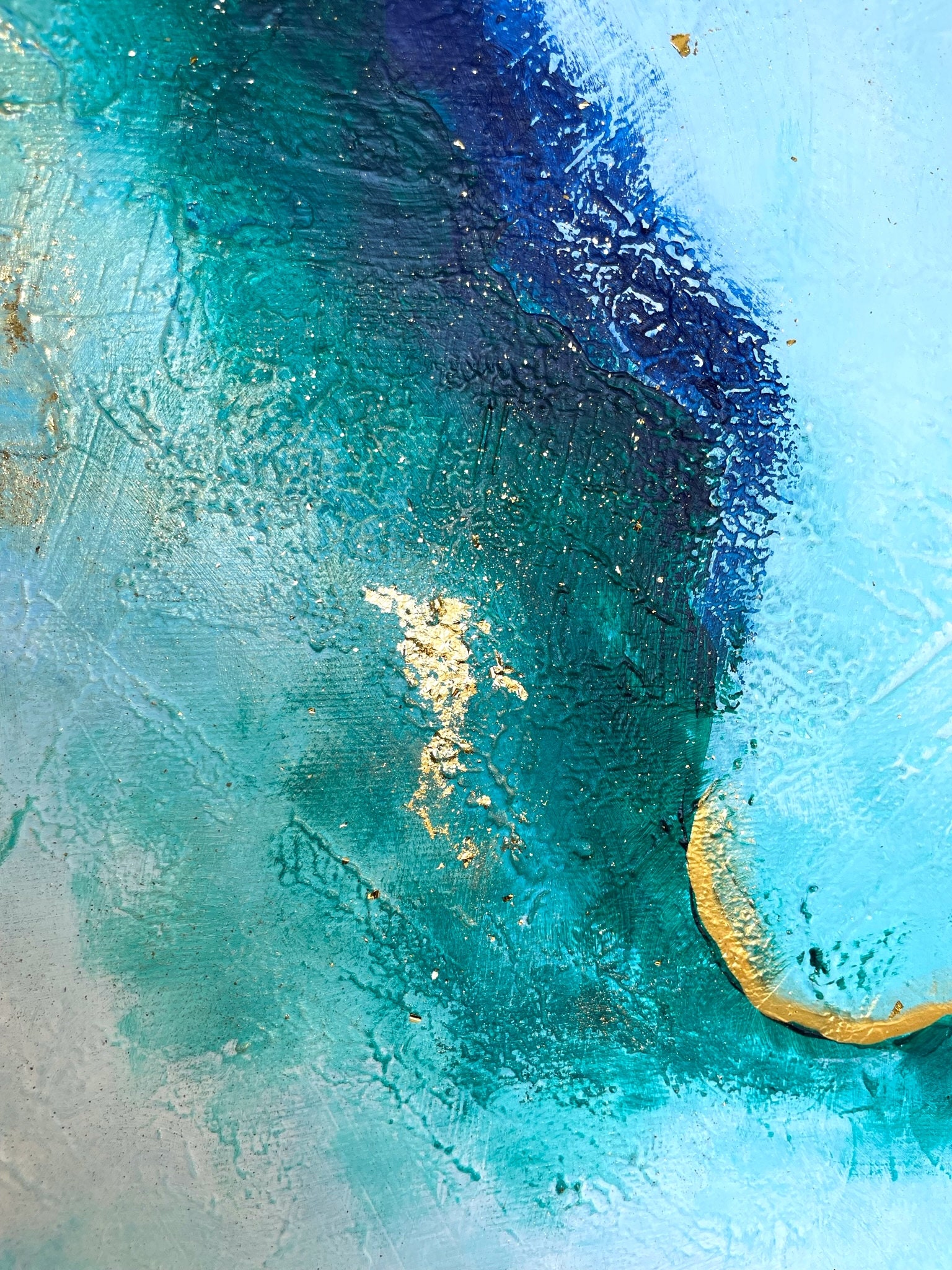 Original Acrylic Painting on Canvas Handmade by Irena Budagov, Abstract