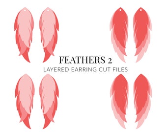 Download Free Feather Earring Svg Etsy SVG Cut Files