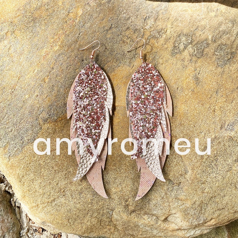 Free Free 162 Faux Leather Feather Earrings Svg Free SVG PNG EPS DXF File