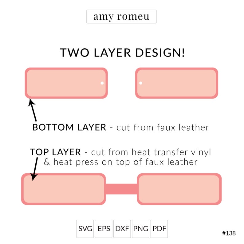 Download Diy Keychain For Cricut Or Silhouette Leather Keychain Template Layered Rectangle Keychain Svg File Bundle 138 Faux Leather Key Chain Craft Supplies Tools Jewelry Beauty Tomtherapy Co Il
