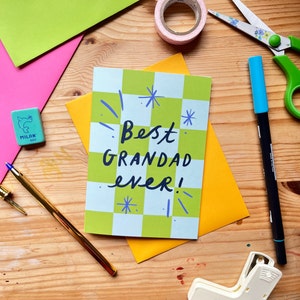 Carte de voeux pour la fête des pères du meilleur grand-père de tous les temps
