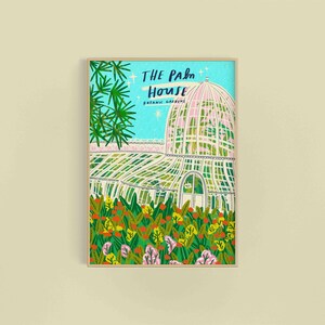 Beltz Botanische Gärten Kunstdruck | Das Palmenhaus-Belfast | Nordirland Irisches Lokales Slogan Quirky Home Wanddekor