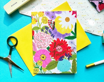 Je t'aime maman, carte de voeux pour la fête des mères | Célébration de salutation de maman maman