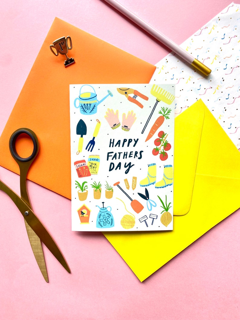 Gardening Fathers Day Greeting Card/ Happy Fathers Day image 3