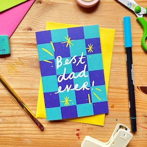 Il miglior papà di sempre! Biglietto di auguri per la festa del papà