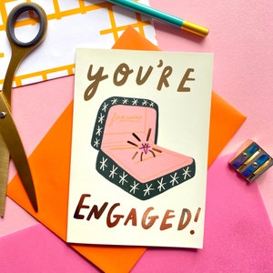 Engagement Card, you’re engaged, wedding card