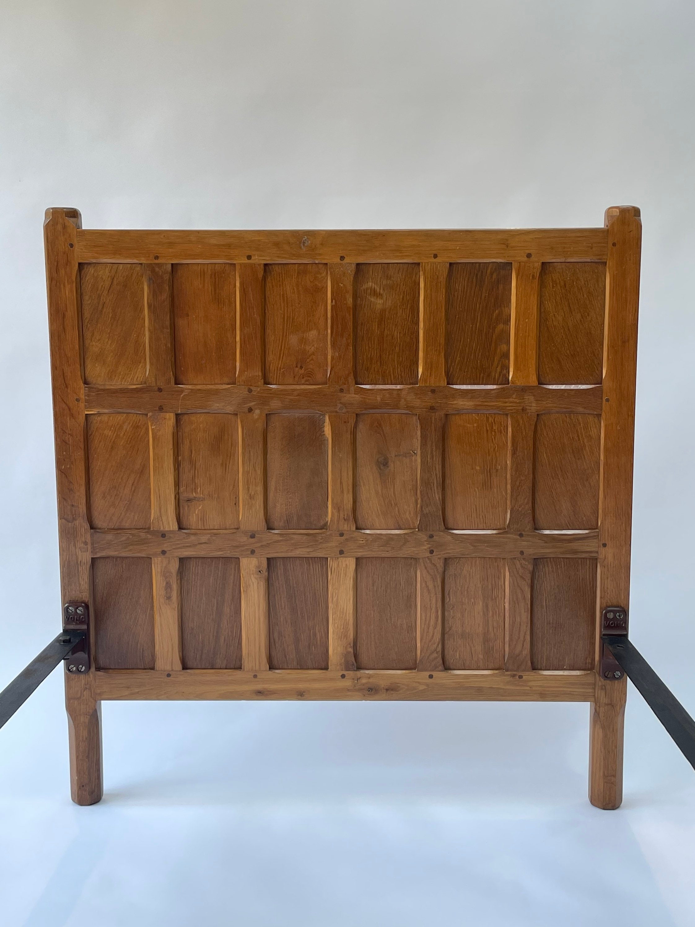 Arts and Crafts Oak Bed by Sid Pollard ex Mouseman Etsy UK