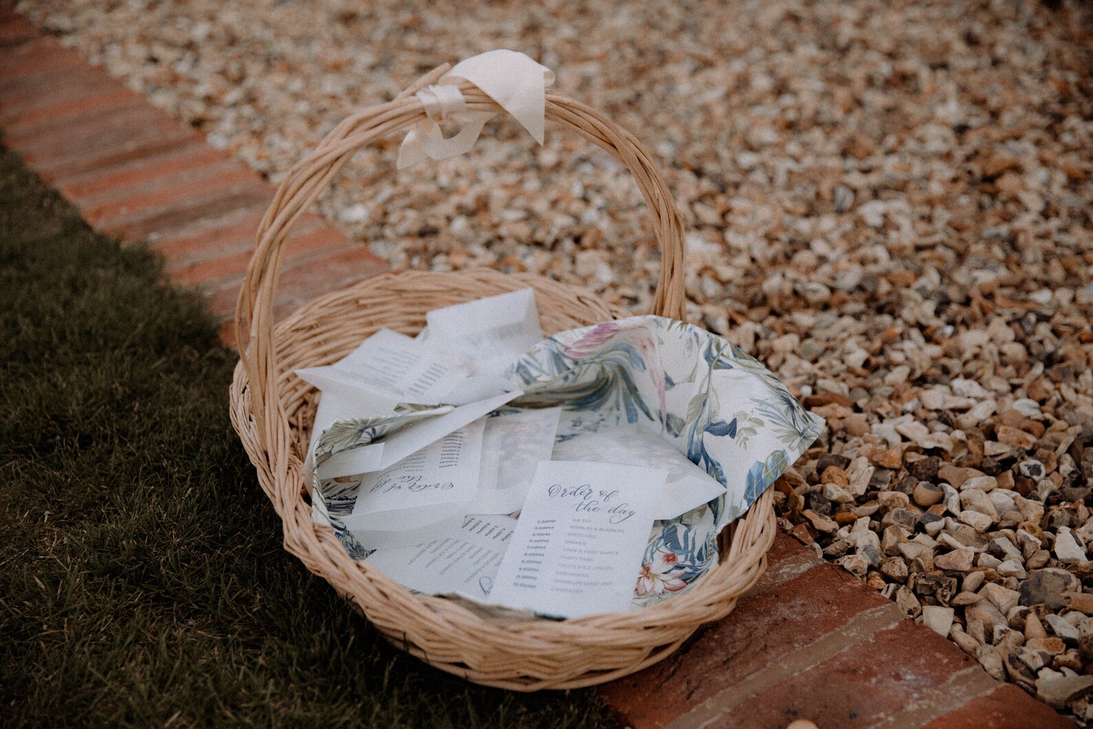 Order of the Day Confetti Pouches Eco Wedding Stationery Etsy