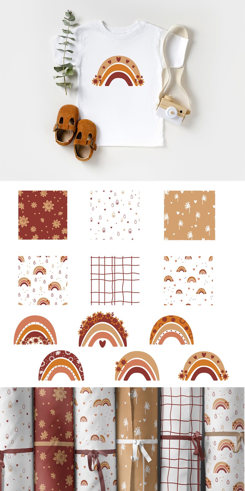 Download Rainbow svg Boho rainbow png sunflower svg bundle | Etsy