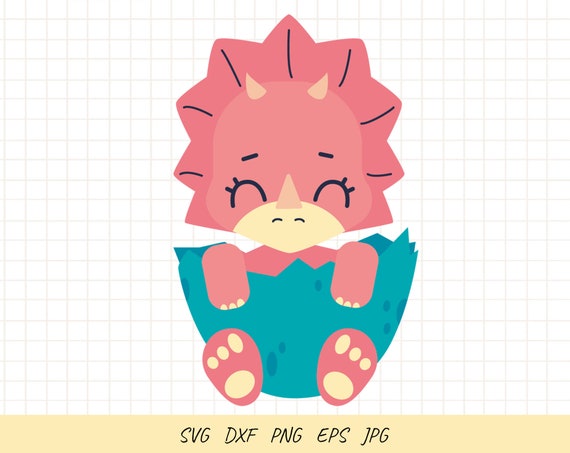 Download Baby Dinosaur Svg Girl Dinosaur Clipart Cute Dinosaur Png Svg Files For Cricut