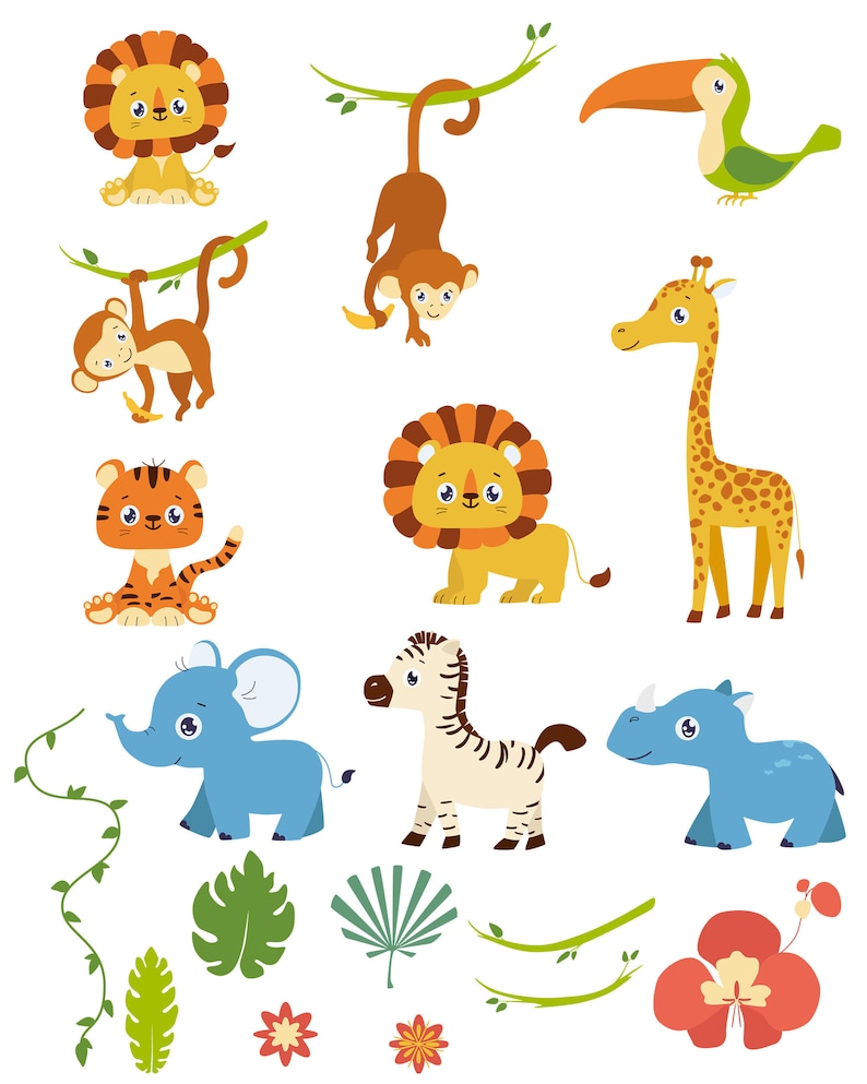 Download Safari Svg Jungle Nursery Safari Nursery Jungle Animal Svg Elephant Svg Tiger Svg Lion Svg Safari Baby Shower Zebra Svg Clip Art Art Collectibles
