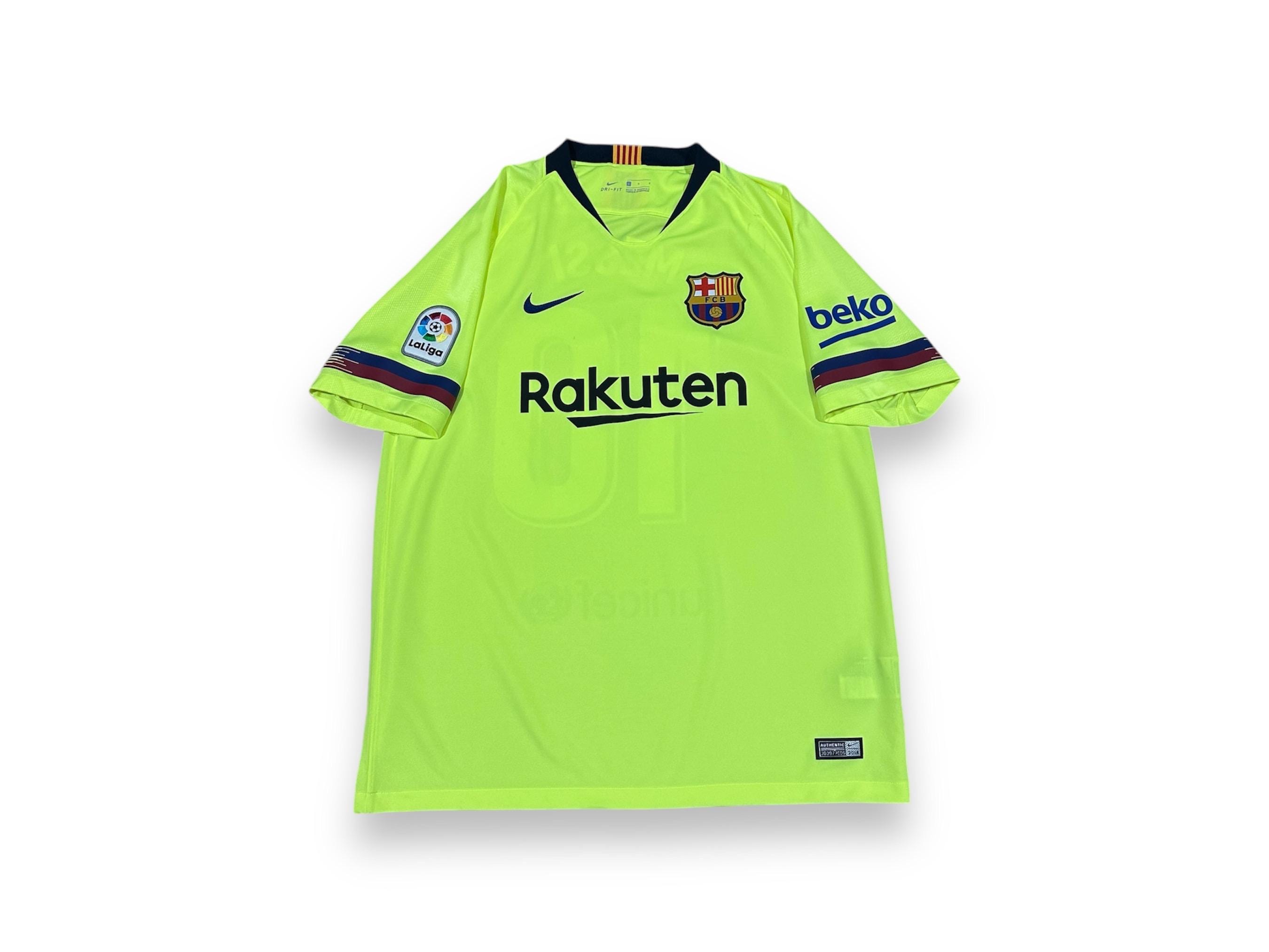 Authentic Nike FC Barcelona Barca Football Shirt Number 10 Messi L