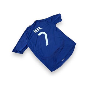 Adidas Real madrid No 7 Raul football shirt away kit size XL