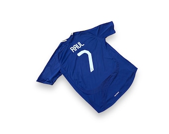 Adidas Real madrid No 7 Raul football shirt away kit size XL
