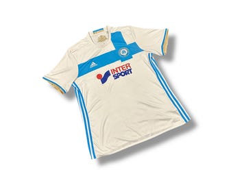 Authentic Adidas Olympique Marseile football shirt size XL
