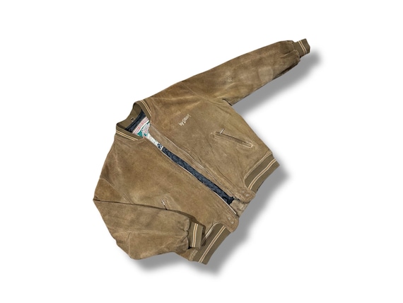 90s Diesel Leather Bomber Jacket Suede Vintage Size XL - Etsy Canada