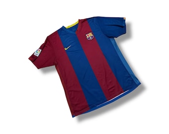 Authentic Nike FC Barcelona 2006 football shirt vintage size XL