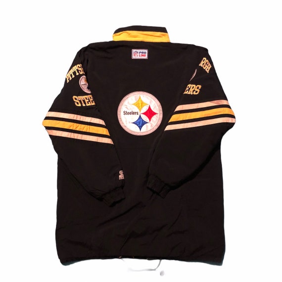 Vintage 90s Starter Pro Line NFL Steelers parkas j