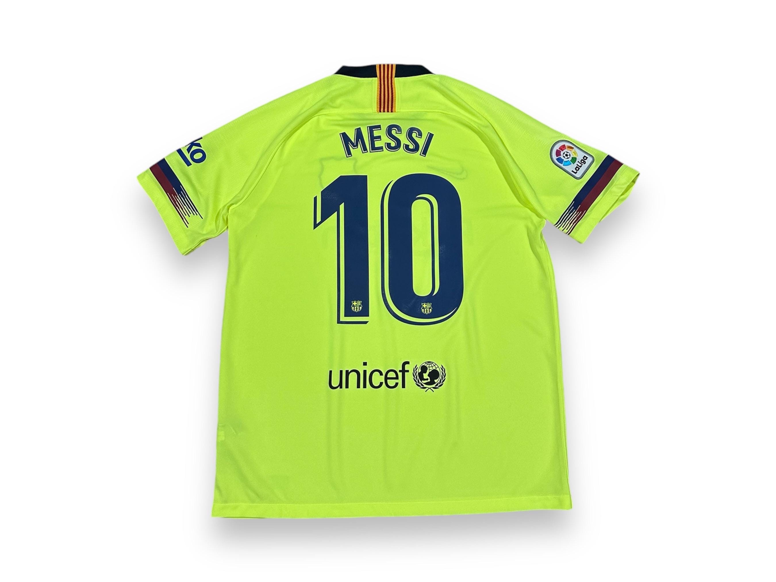 Authentic Nike FC Barcelona Barca Football Shirt Number 10 Messi L