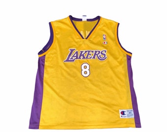 Authentic Kobe Bryant LA Lakers Black Reebok Vintage Jersey Sz XXL NBA Mamba