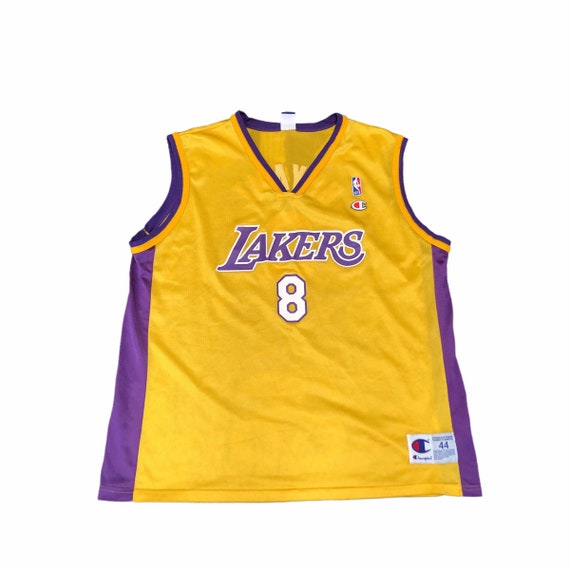LOS ANGELES LAKERS Kobe Bryant Jersey #8 Throwback Adult Yellow