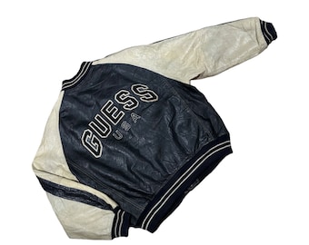 90s Guess Leather jacket vintage size L
