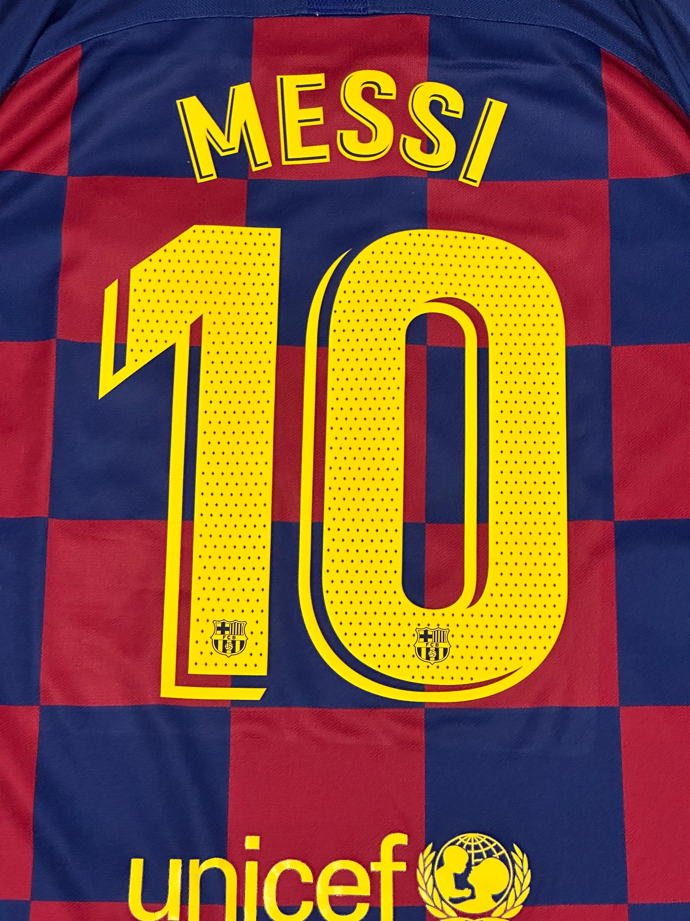 Authentic Nike FC Barcelona Jersey Number 10 Messi Football Shirt