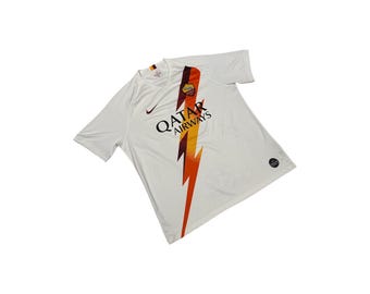 Authentic Nike As Roma Number 9 Dzeko football shirt XL
