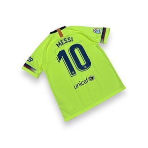 Authentic Nike FC Barcelona Barca Football shirt number 10 Messi L
