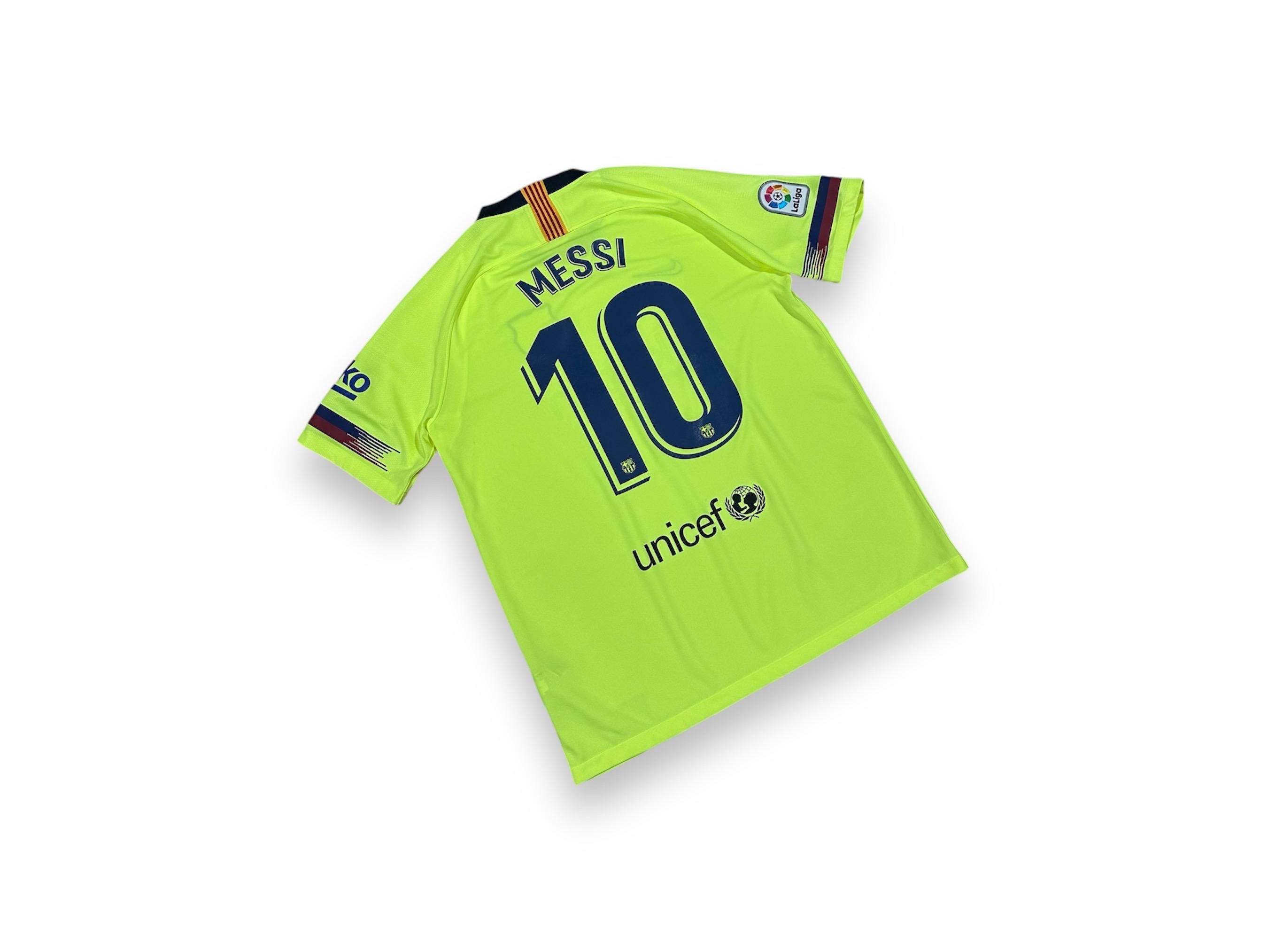 Authentic Nike FC Barcelona Barca Football Shirt Number 10 Messi L