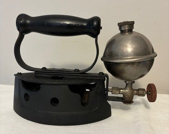 RARE Antique Steam Iron by Sears and Roebuck "Laundry Made".  Sold as is and for display.