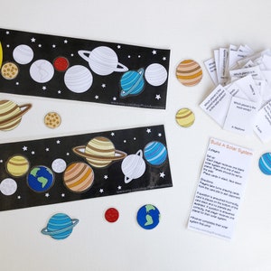 Solar System Fact Game - Educational Game - Instant Download - Printable