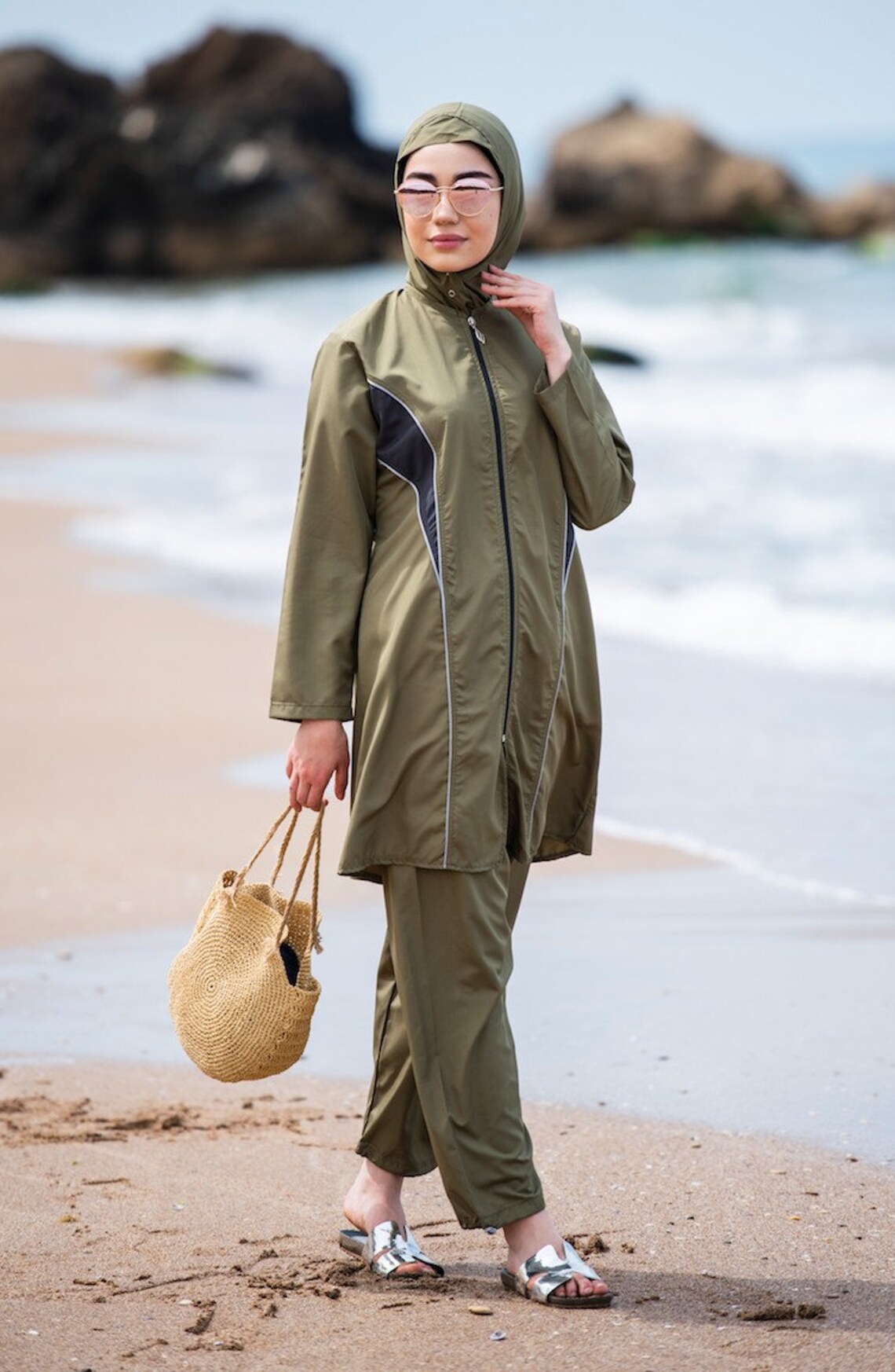 Hijab Swimsuit Muslim Woman Swimsuit Muslim Woman Dress Etsy