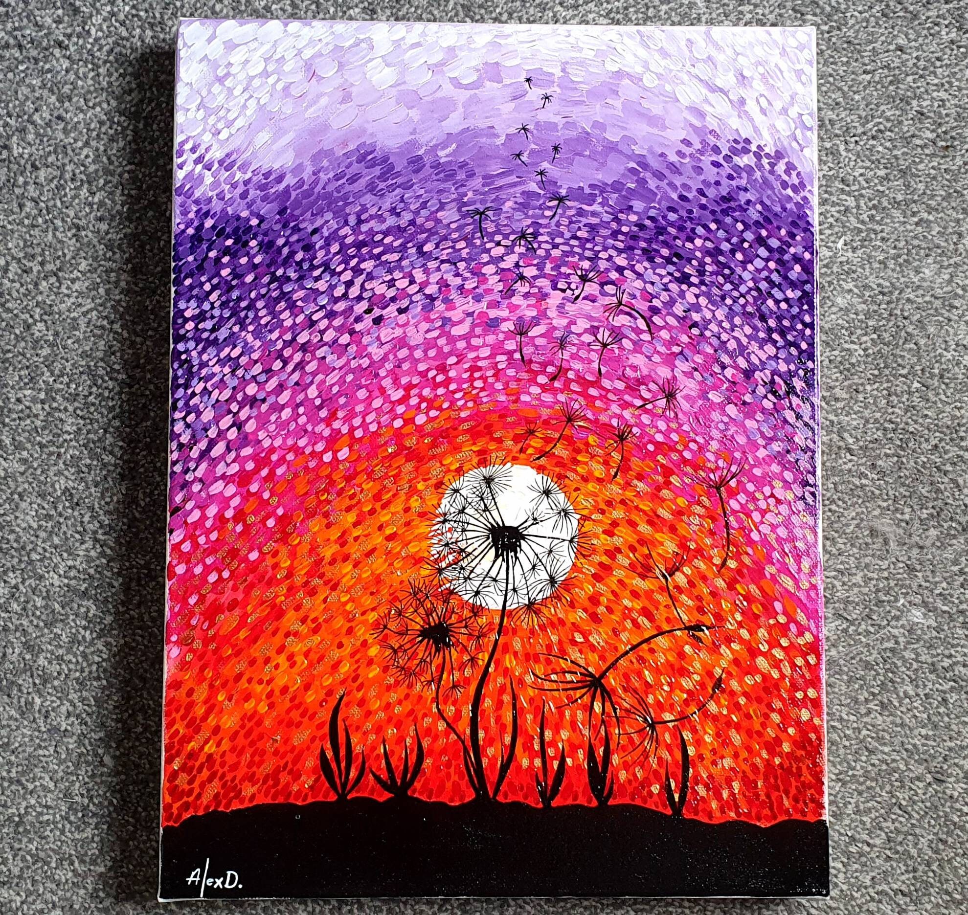 Original Acrylic Painting on Box Canvas make a Etsy UK