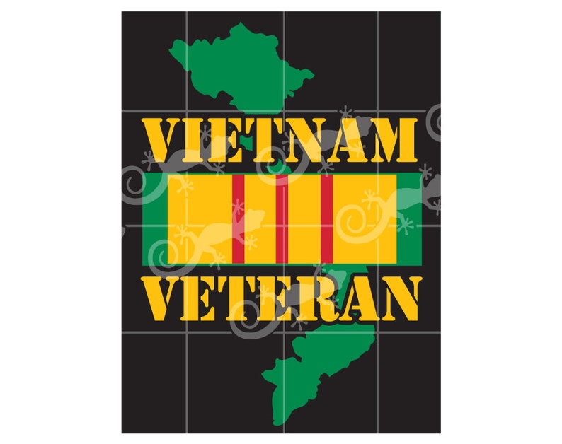 Download Vietnam Veteran Ribbon Dog Tag SVG Design. SVG design for ...