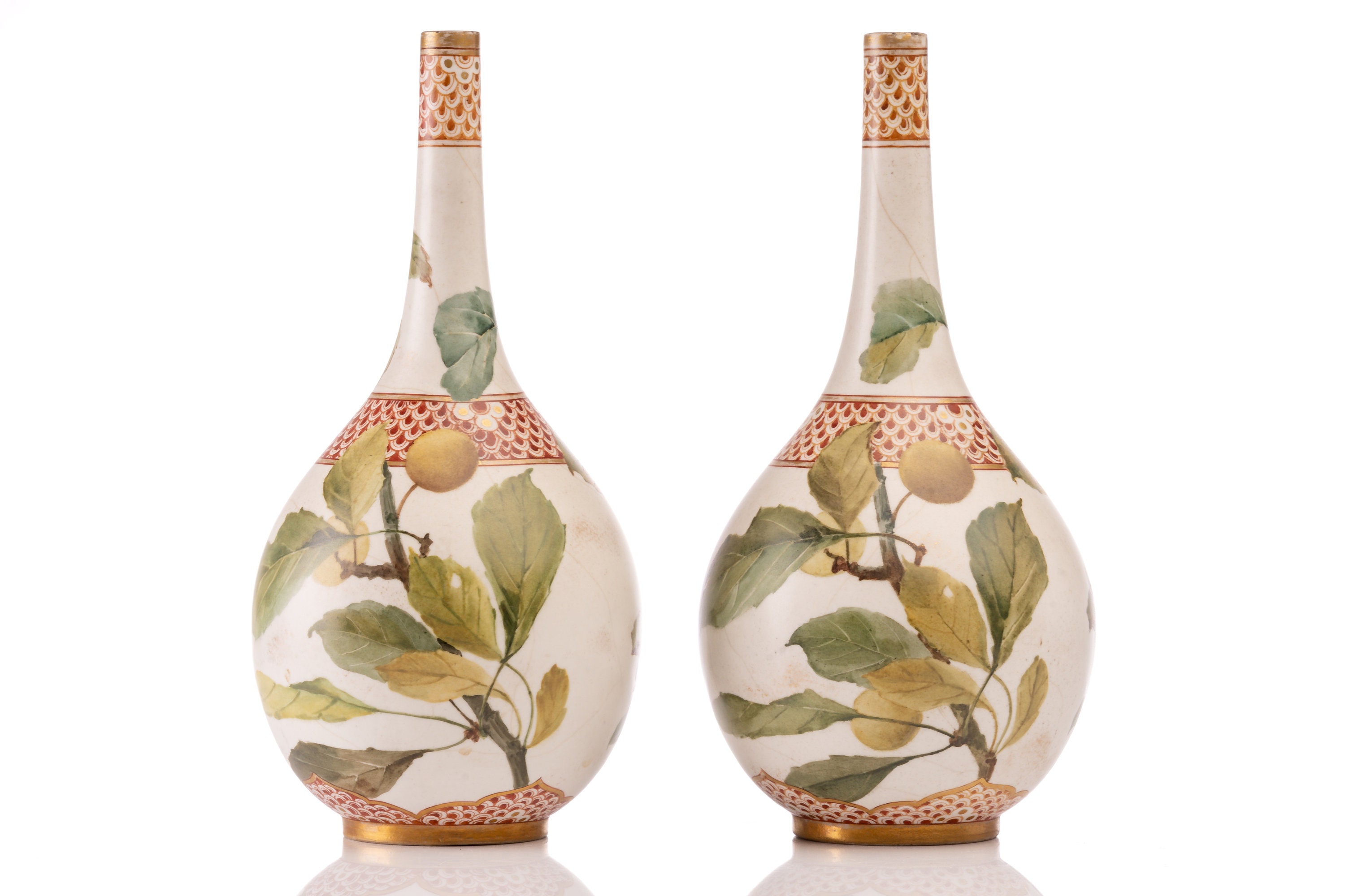 A Pair of Doulton Lambeth Carrara Ware Vases Etsy UK