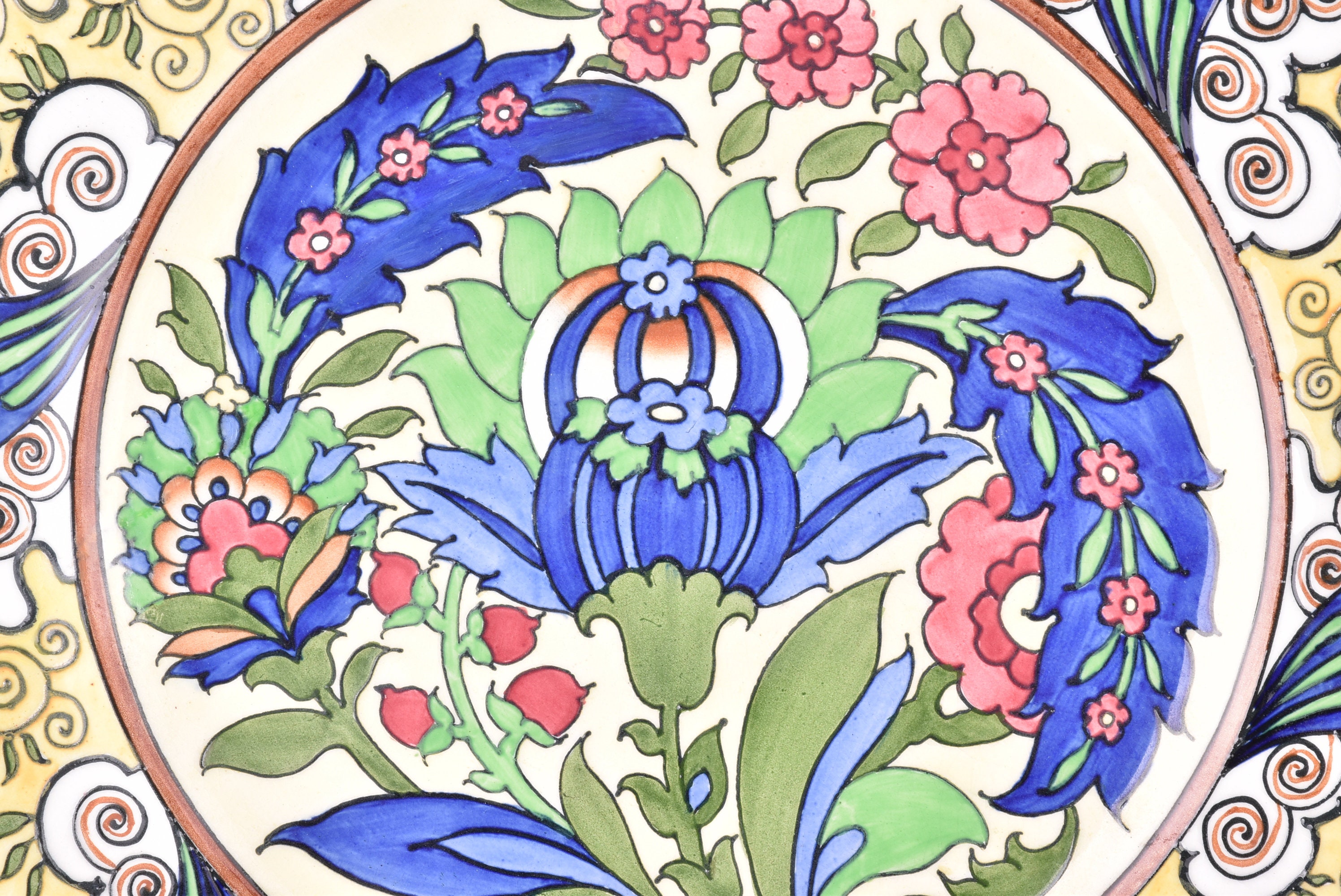 Charlotte Rhead Pattern 128 Charlotte Rhead Burleigh Ware Wall Plaque - 4013 Persian Pattern - Etsy