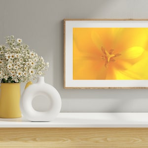 Yellow Flower Wall Art|Digital Photo Download|Home Decor Wall Art|Living Room Flower Wall Art|Flower Print|Printable Photographic Art