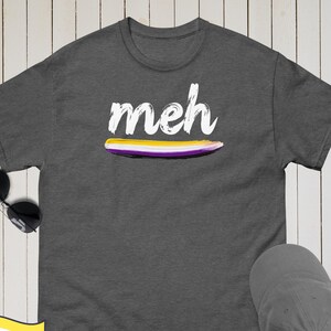 Nonbinary Shirt, ENBY Flagge T-Shirt, Non-binary Unisex Tshirt, LGBT Pride T-Shirt, Meh Shirt