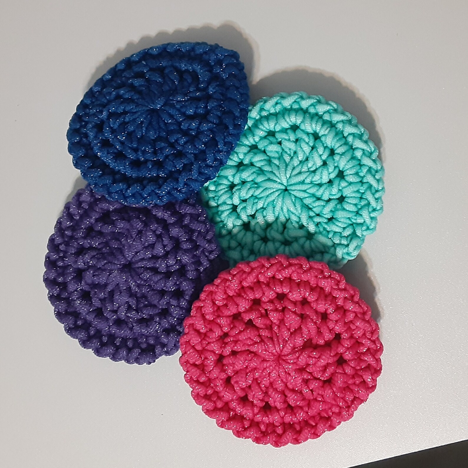 Large Dish Scrubbies Set of 4 Yarn Bee Scrubology Nylon Etsy Ireland