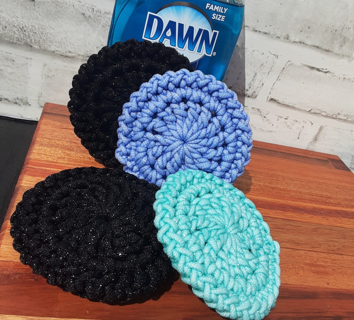 Large Dish Scrubbies set of 2 Yarn Bee Scrubology nylon Etsy