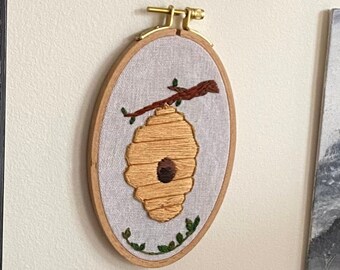 Beehive | Embroidery | Wall hanging