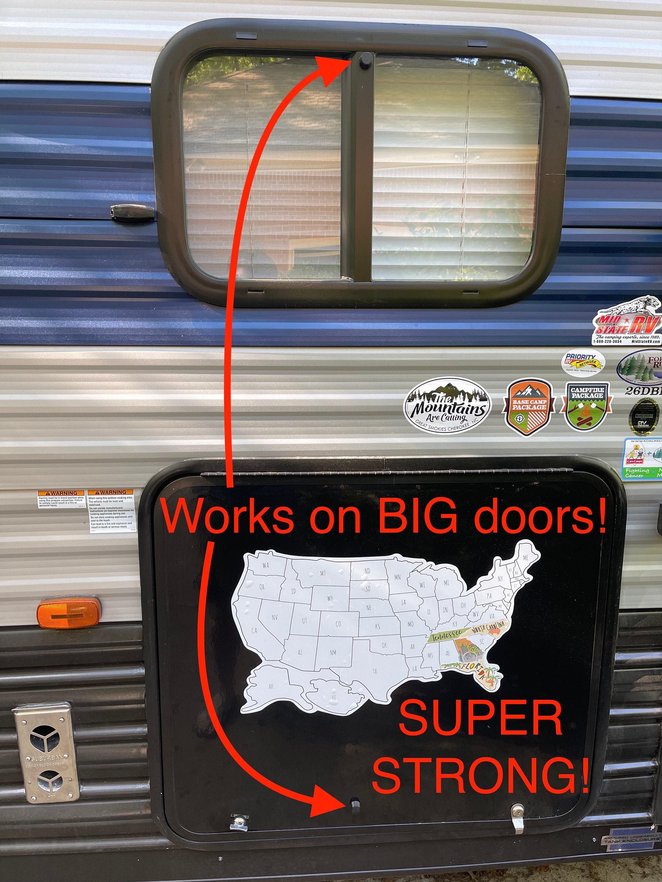 Super Strong RV Cargo Door Pair for one door Etsy